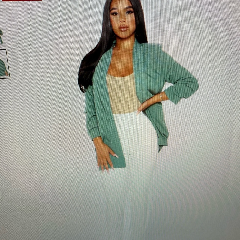 The Celine Blazer - Sage - Picture 3 of 3